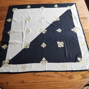 2/$20 SALE! Silk Scarf with Fleur-de-lis design